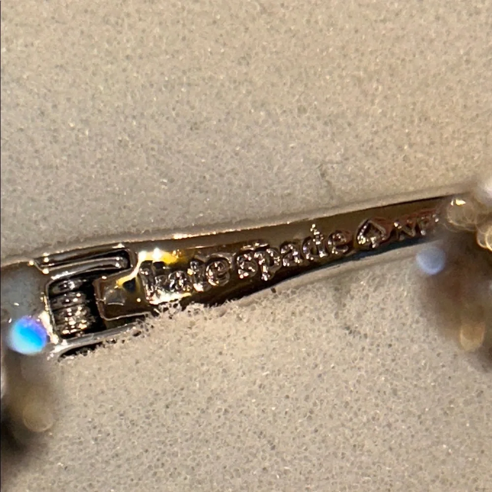 Kate Spade Crystal Hinged Open Cuff Bracelet - Picture 6 of 10